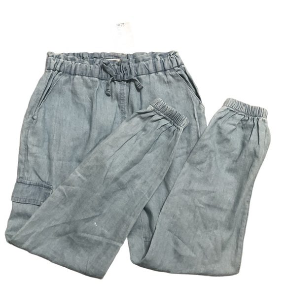 Epic Threads Girls Solid Chambray Light Wash Jogger Pants Size Small NWT - Picture 1 of 5